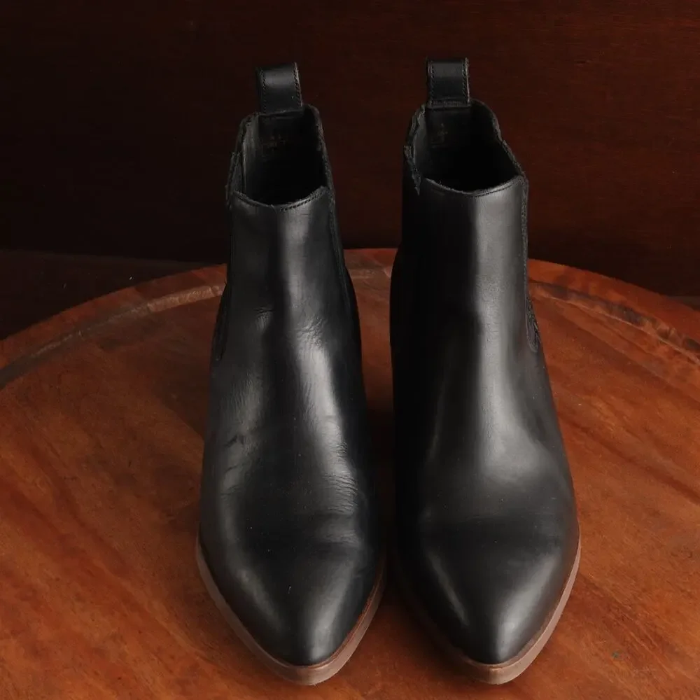Patina‎ Western Boots WMS SZ 8 BLK Dakota Portland Leather Goods Coastal Cowgirl